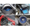65-75mm Double Decker Supercharger Turbo Fan Air Intake Filter with Fuel Saver for Cars