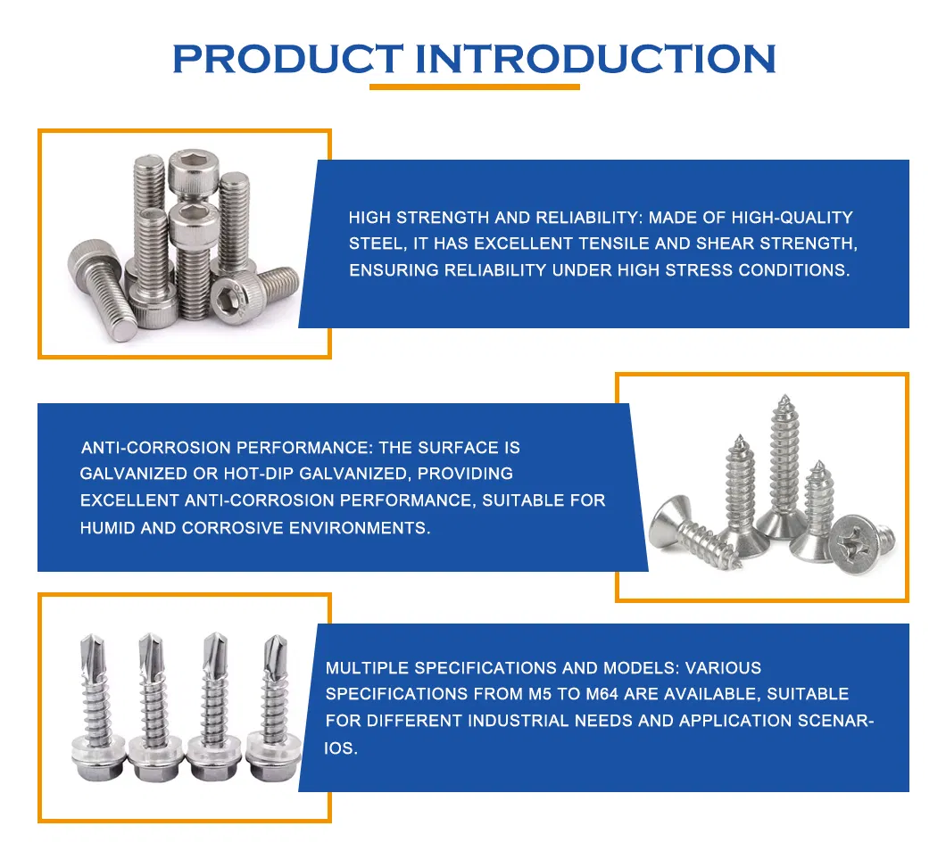 Durable Carbon Stainless Steel DIN603 Half Thread Carriage Bolts