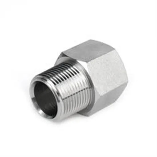 Carbon Steel External Hexagonal Joint Fitting Hydraulic Hose Adapters Black