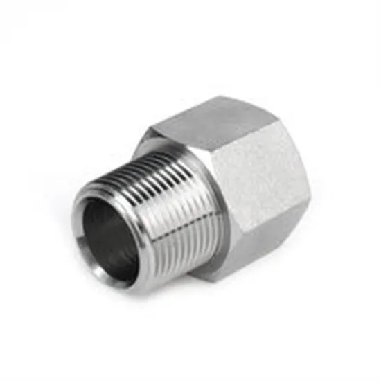 Carbon Steel External Hexagonal Joint Fitting Hydraulic Hose Adapters Black