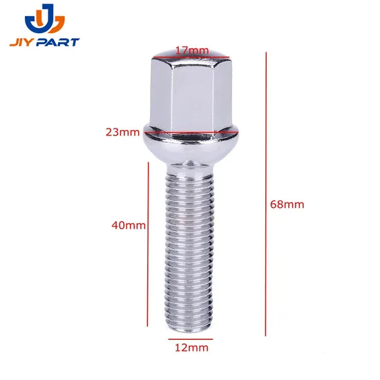 Customized Titanium Hub Wheel Bolts Plain Finish