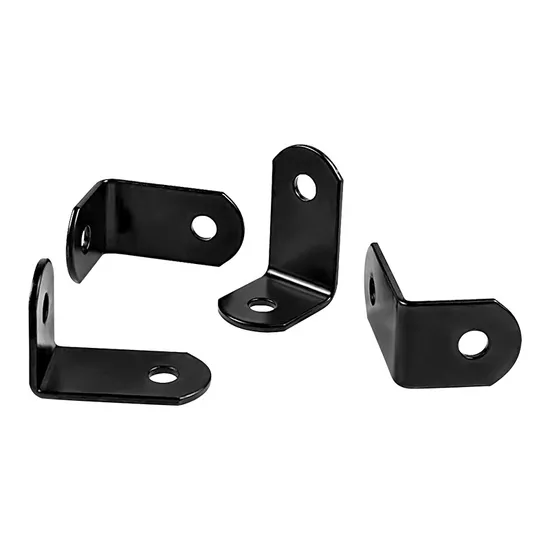 Small Single Row Car Work Light Bracket Rust-Proof Black off-Road Vehicle Headlight Right Angle Fixing Bracket