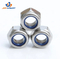 Auto Fasteners White Nylon Insert Lock Nuts Stainless Steel 304 ISO10512