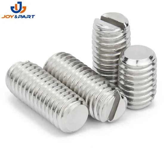 with Shank Slotted Headless Screws