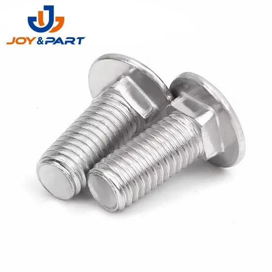 Durable Carbon Stainless Steel DIN603 Half Thread Carriage Bolts