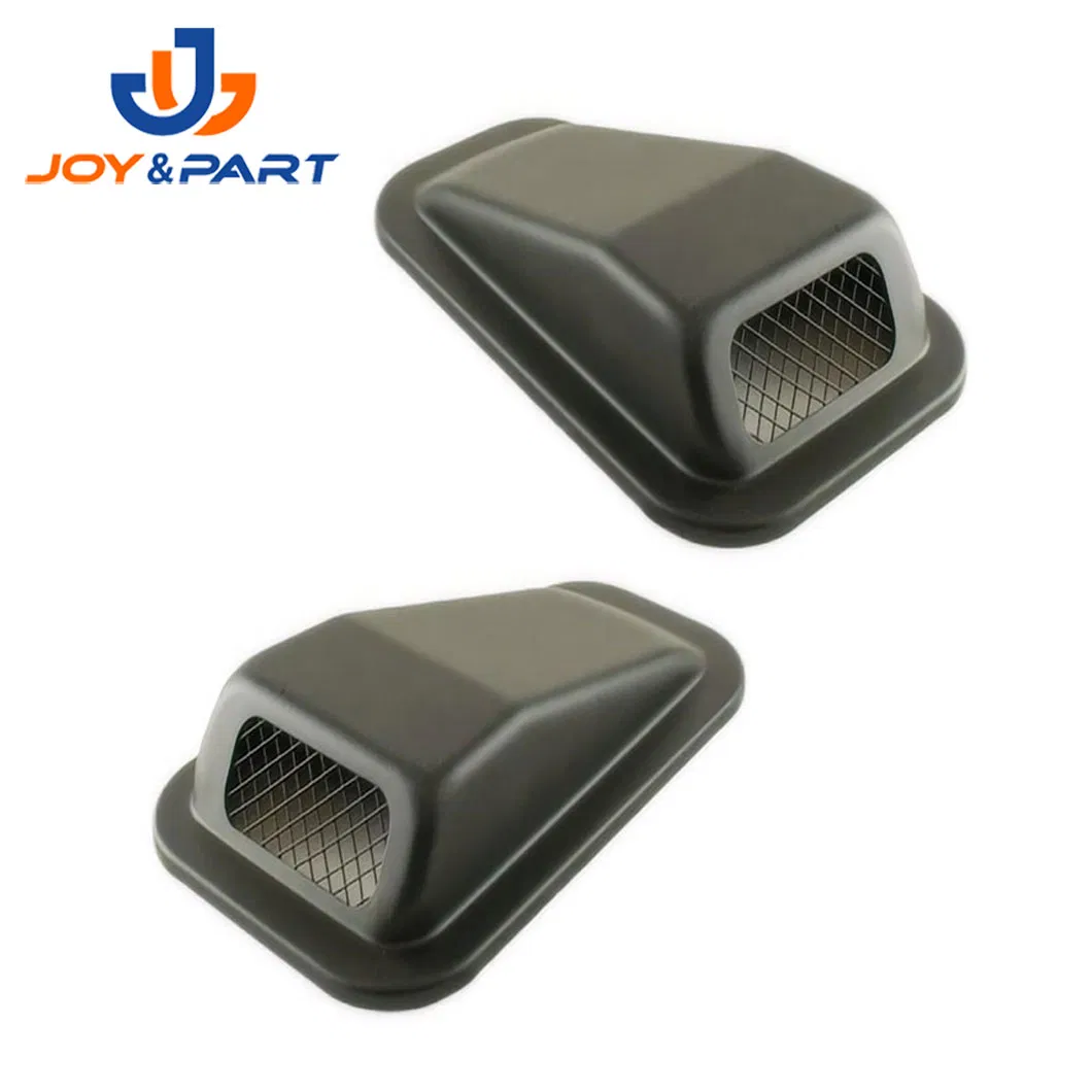 Car Decorative Steel Air Flow Intake Scoop Vent Snow Cover Front Hood Bonnet Side Trim Cover