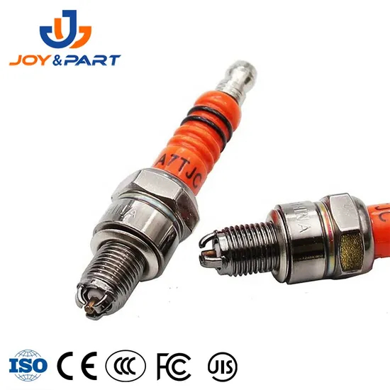 Motorcycle Spark Plug Auto Parts A7tc A7tjc 3 Electrode 50cc - 150cc Hot Three-Stage Spark Plug