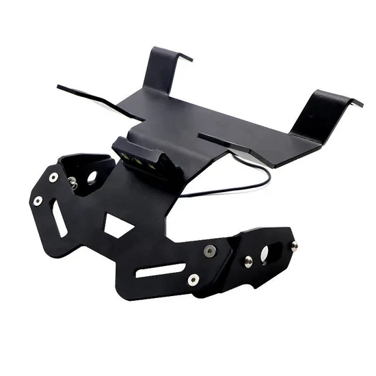 OEM Joy Auto Parts Motorcycle Fender License Plate Holder Bracket LED Light for Car