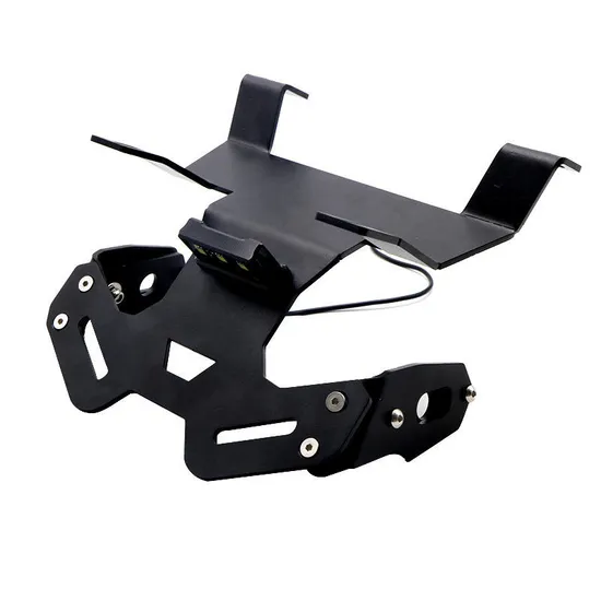 OEM Joy Auto Parts Motorcycle Fender License Plate Holder Bracket LED Light for Car
