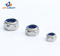 Auto Fasteners White Nylon Insert Lock Nuts Stainless Steel 304 ISO10512