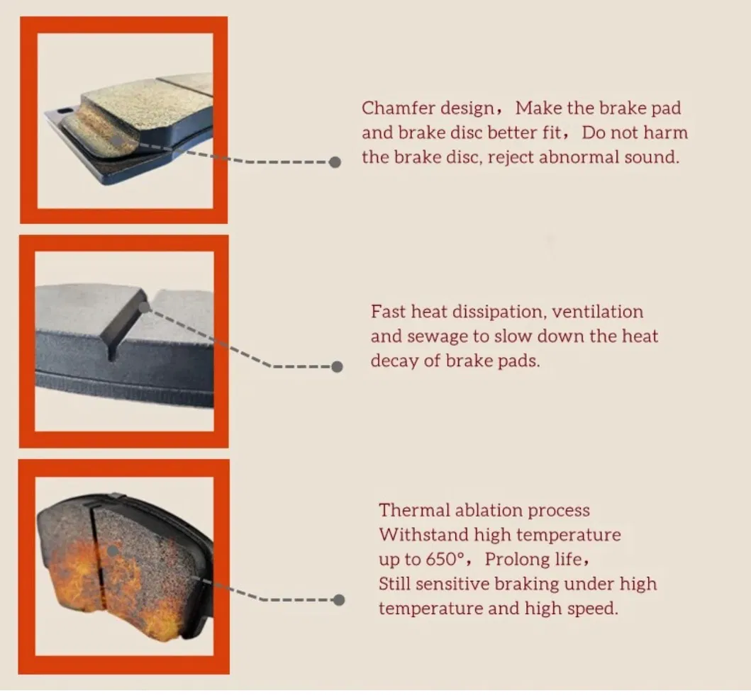 High Quality Car Lr051626 Lr134700 Front Brake Pads for Range Rover