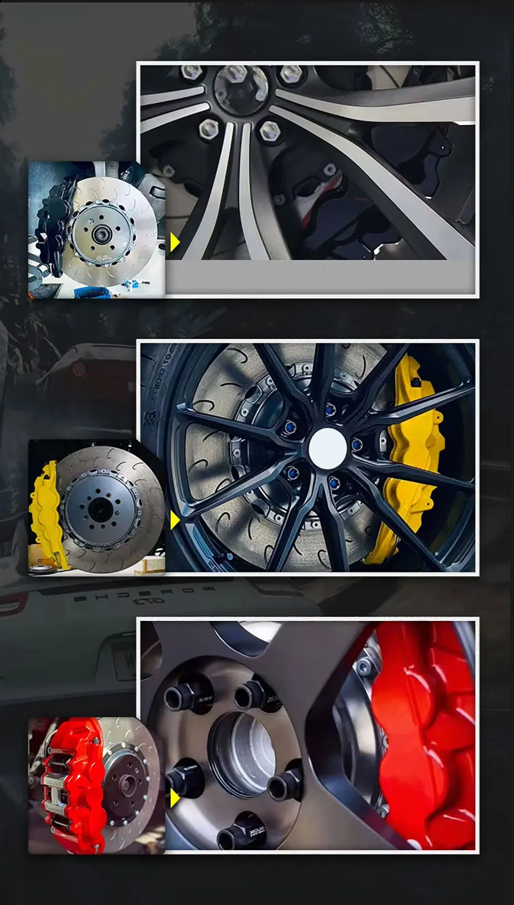 High Perfermance Customized Auto Car Parts Racing Brake Caliper Upgrading Kits