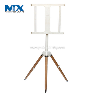 New Tripod Adjustable Height Wooden Base Assemble Living Room Furniture Easel Studio TV Stand