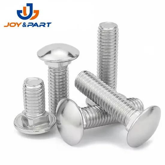 Durable Carbon Stainless Steel DIN603 Half Thread Carriage Bolts