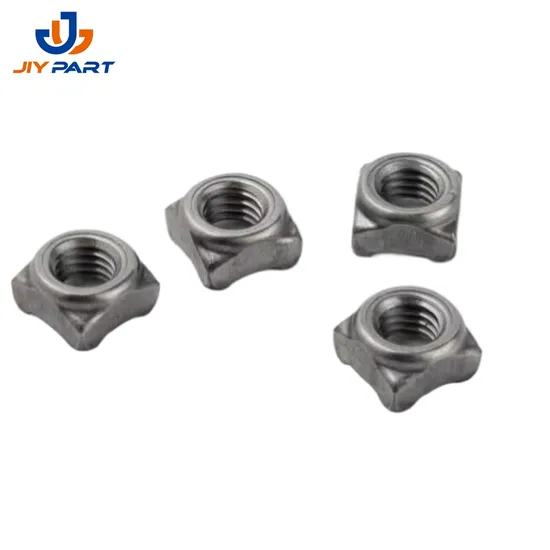 Custom Plating Square Thread Welding Nut Aluminum Fixing Auto Spot Welding Nut