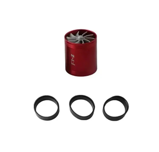 65-75mm Double Decker Supercharger Turbo Fan Air Intake Filter with Fuel Saver for Cars