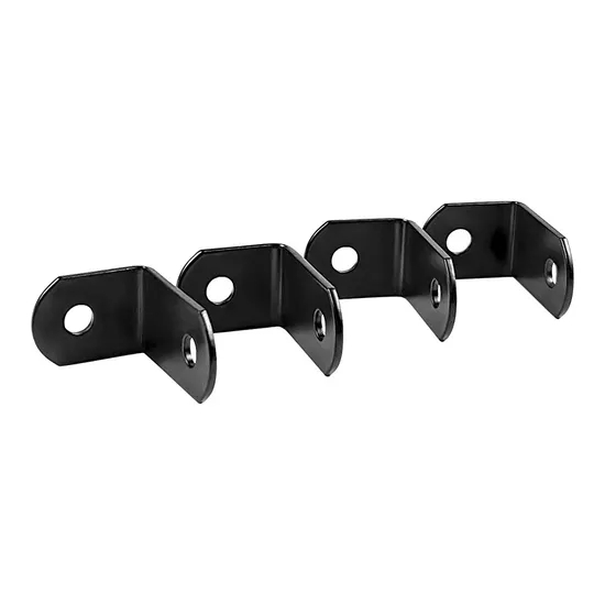 Small Single Row Car Work Light Bracket Rust-Proof Black off-Road Vehicle Headlight Right Angle Fixing Bracket