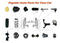 Auto Body Parts Rear Door Hinge Pin Kit for Defender