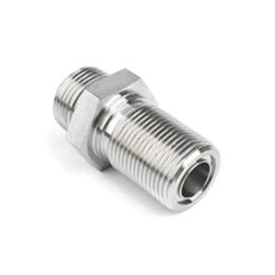Carbon Steel External Hexagonal Joint Fitting Hydraulic Hose Adapters Zinc Plated