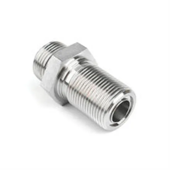 Carbon Steel External Hexagonal Joint Fitting Hydraulic Hose Adapters Zinc Plated