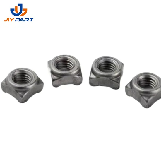 Custom Plating Square Thread Welding Nut Aluminum Fixing Auto Spot Welding Nut