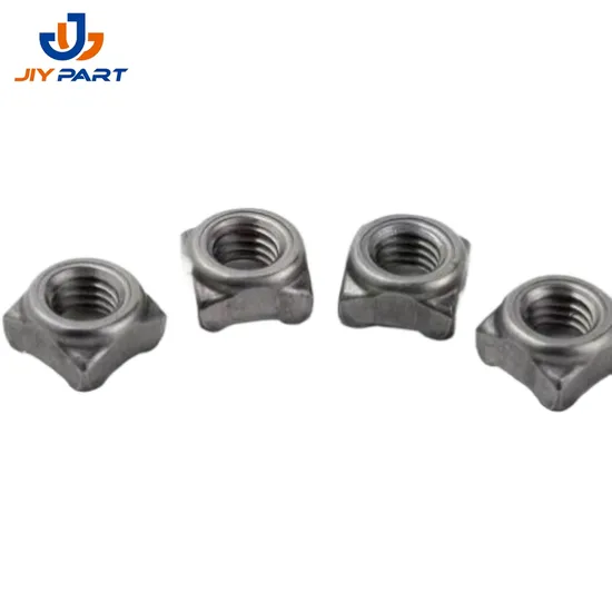 Custom Plating Square Thread Welding Nut Aluminum Fixing Auto Spot Welding Nut