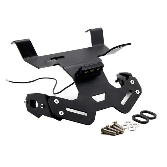 OEM Joy Auto Parts Motorcycle Fender License Plate Holder Bracket LED Light for Car
