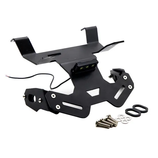 OEM Joy Auto Parts Motorcycle Fender License Plate Holder Bracket LED Light for Car