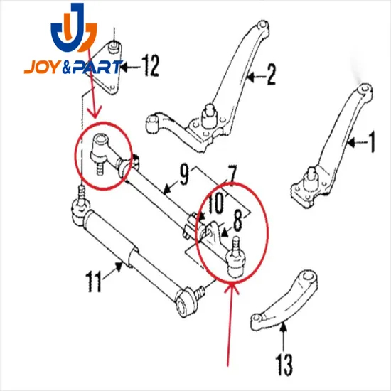 Wholesale Auto Spare Parts Ball Joint Tie Rod End for Land Cruiser 45046-69155