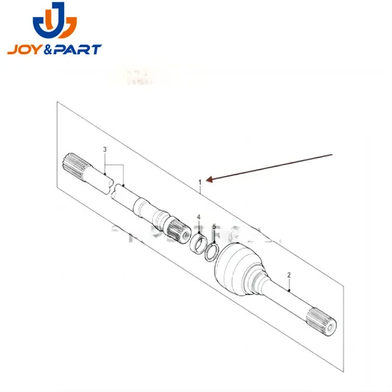 Defender 1983 to 2006 Front Rh Axle Shaft. Part Tdb500280