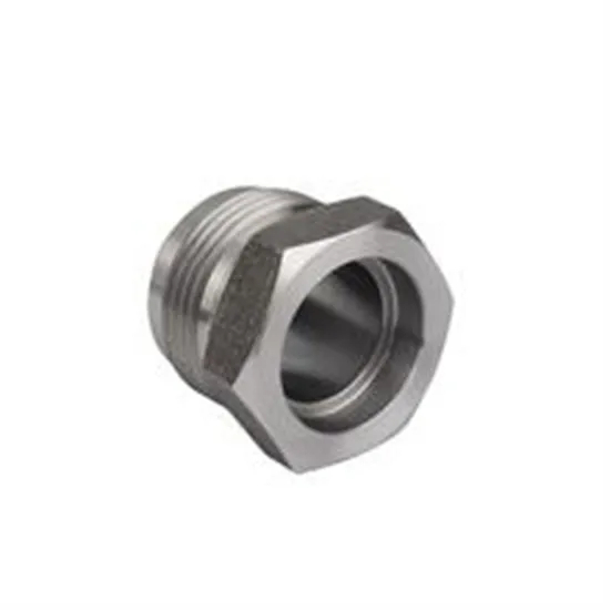 Carbon Steel External Hexagonal Joint Fitting Hydraulic Hose Adapters Zinc Plated