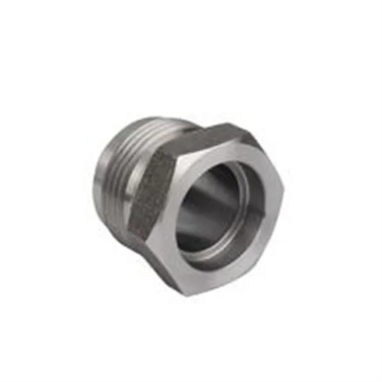 Carbon Steel External Hexagonal Joint Fitting Hydraulic Hose Adapters Zinc Plated