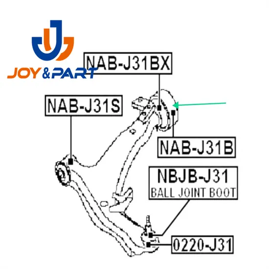 54570-Ca000 Rear Arm Bushing Front Arm Hydro Febest Nab-J31b for Murano Que