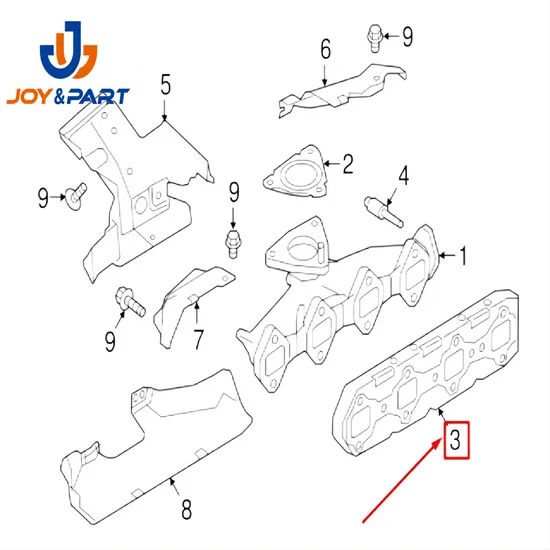 Velar L560 Lower Exhaust Manifold Gasket Lr073658