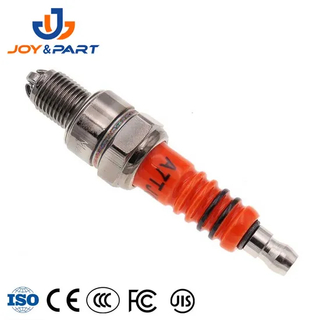 Motorcycle Spark Plug Auto Parts A7tc A7tjc 3 Electrode 50cc - 150cc Hot Three-Stage Spark Plug