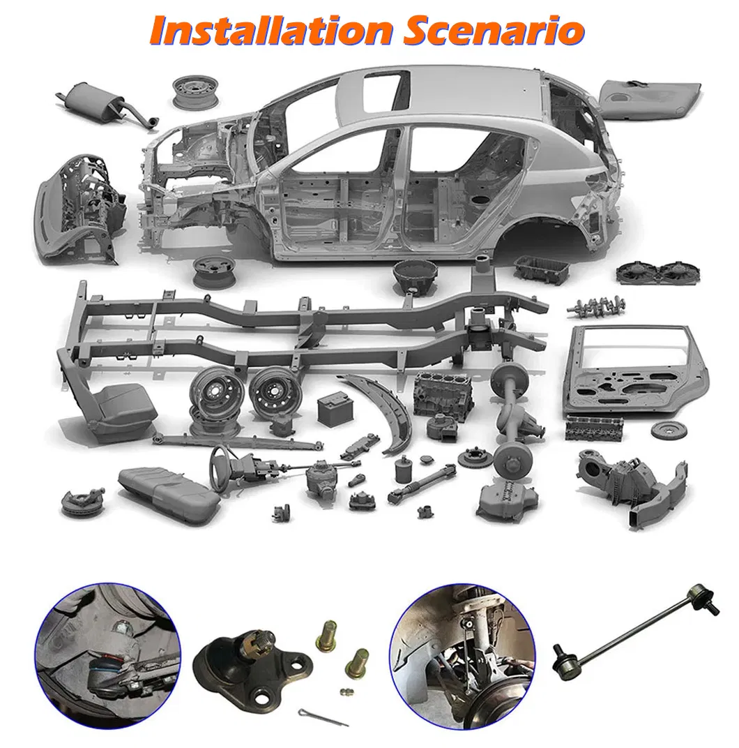 American Auto Parts Suspension Kit Control Arms Tie Rod End Links