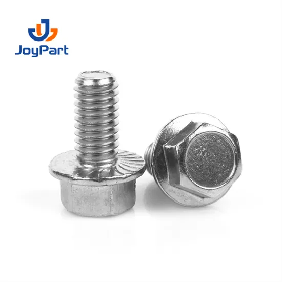 DIN6921 Stainless Steel Flange Bolt Zinc Plated